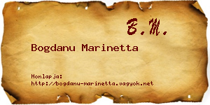 Bogdanu Marinetta névjegykártya